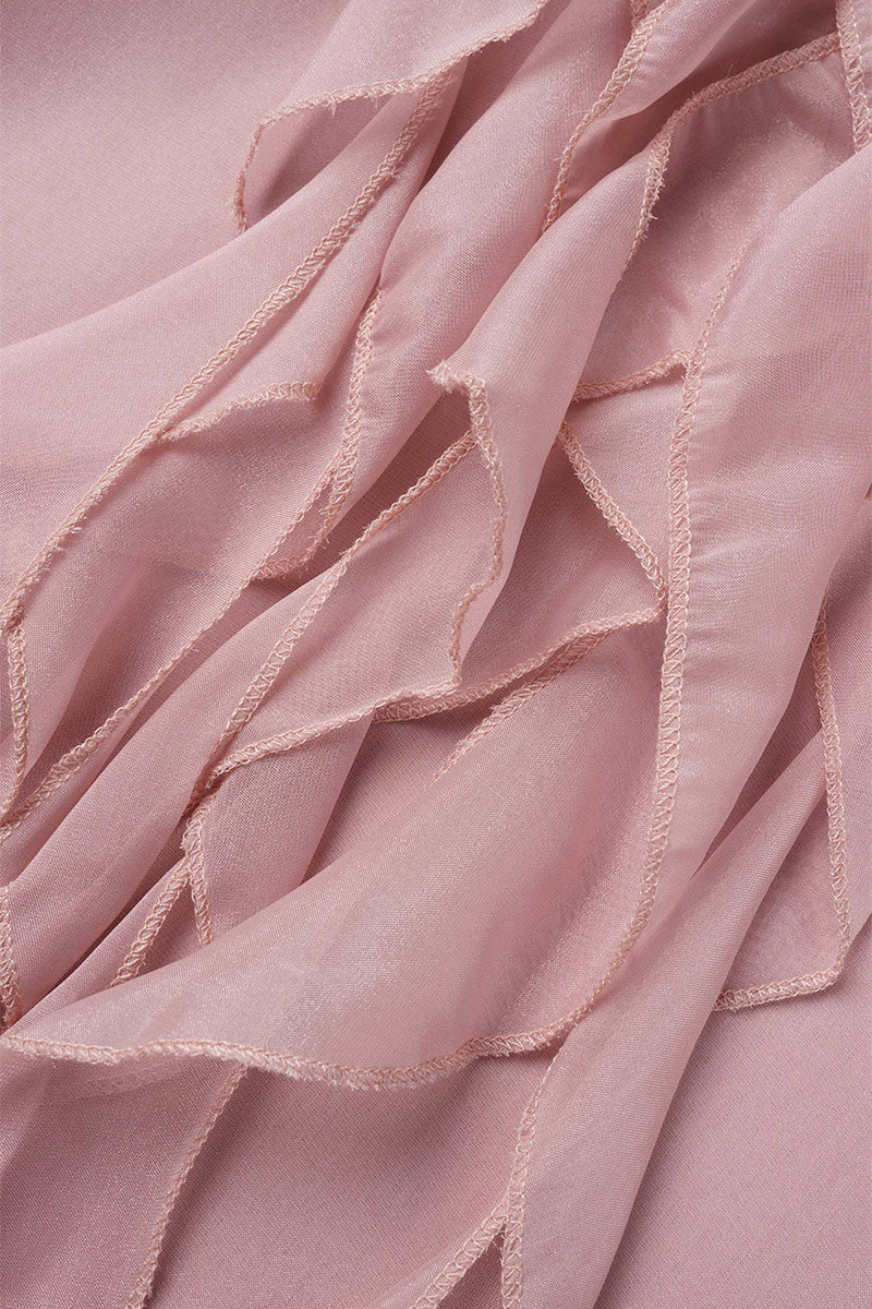 Mira | Knee Length Flowy Dress V-Neck - Elle & Milo