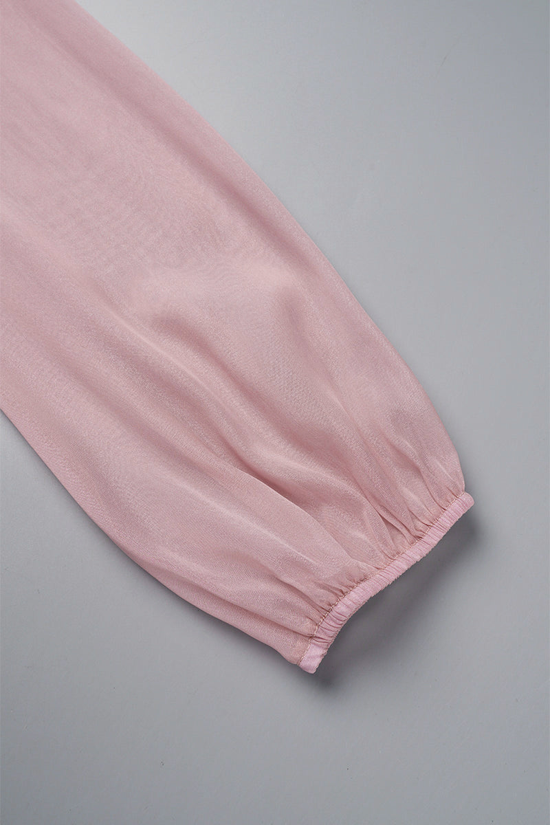 Mira | Knee Length Flowy Dress V-Neck - Elle & Milo