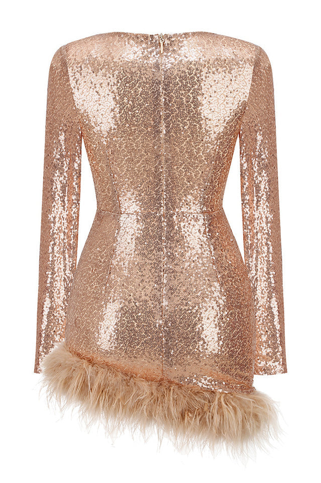 Aurora | Sequin Embellished Mini Dress - Elle & Milo