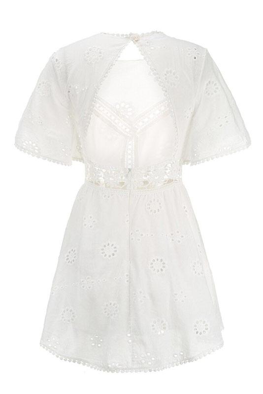 Arabella Celestine | Eyelet Dress - Elle & Milo