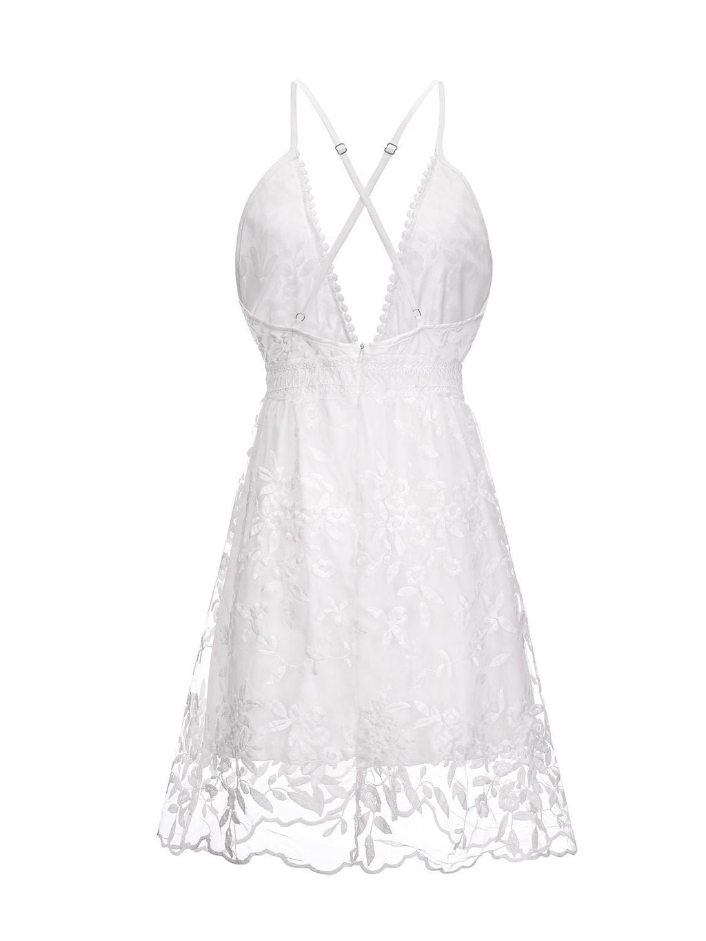 Aria | Spaghetti Strap Dress Deep V-Neck - Elle & Milo