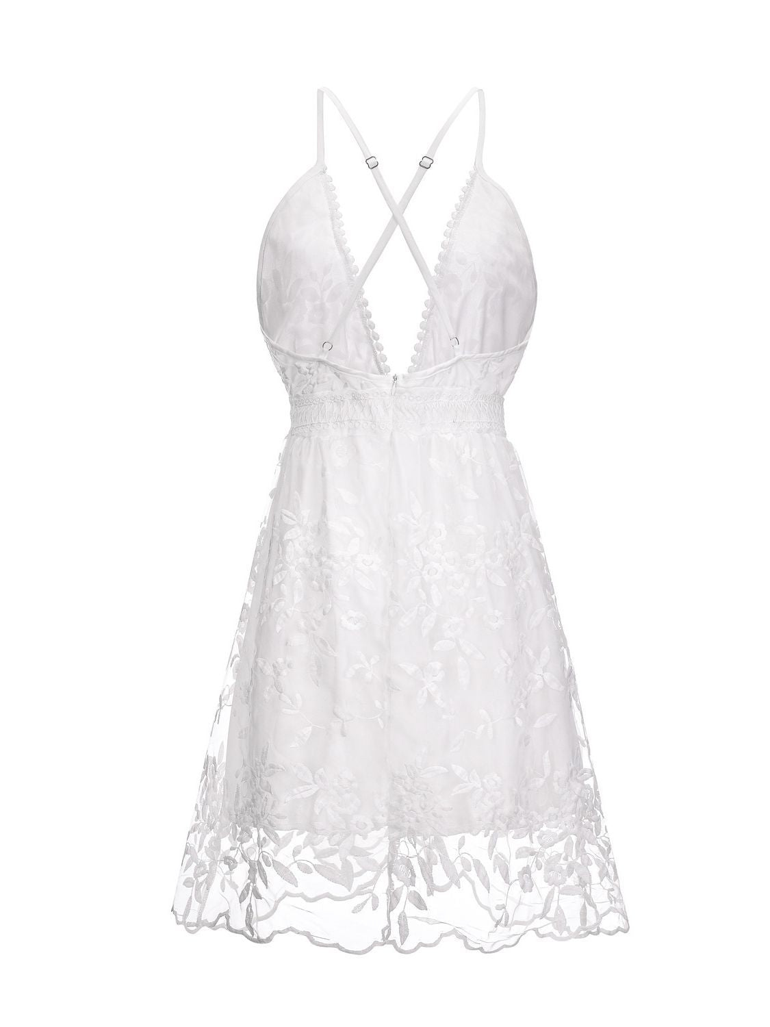 Aria | Spaghetti Strap Dress Deep V-Neck - Elle & Milo