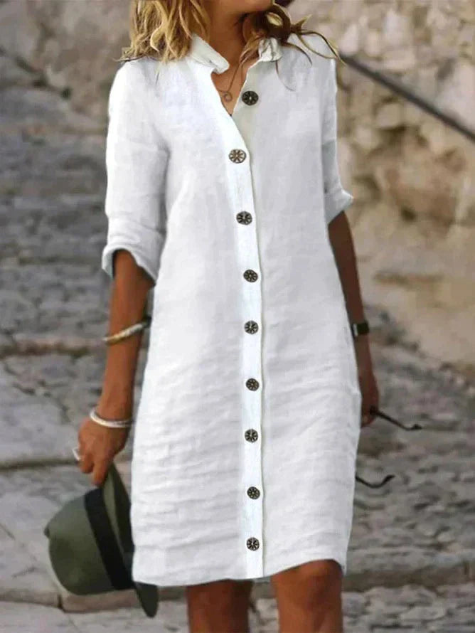 Bellatrix | Shirt Dress Button Down - Elle & Milo