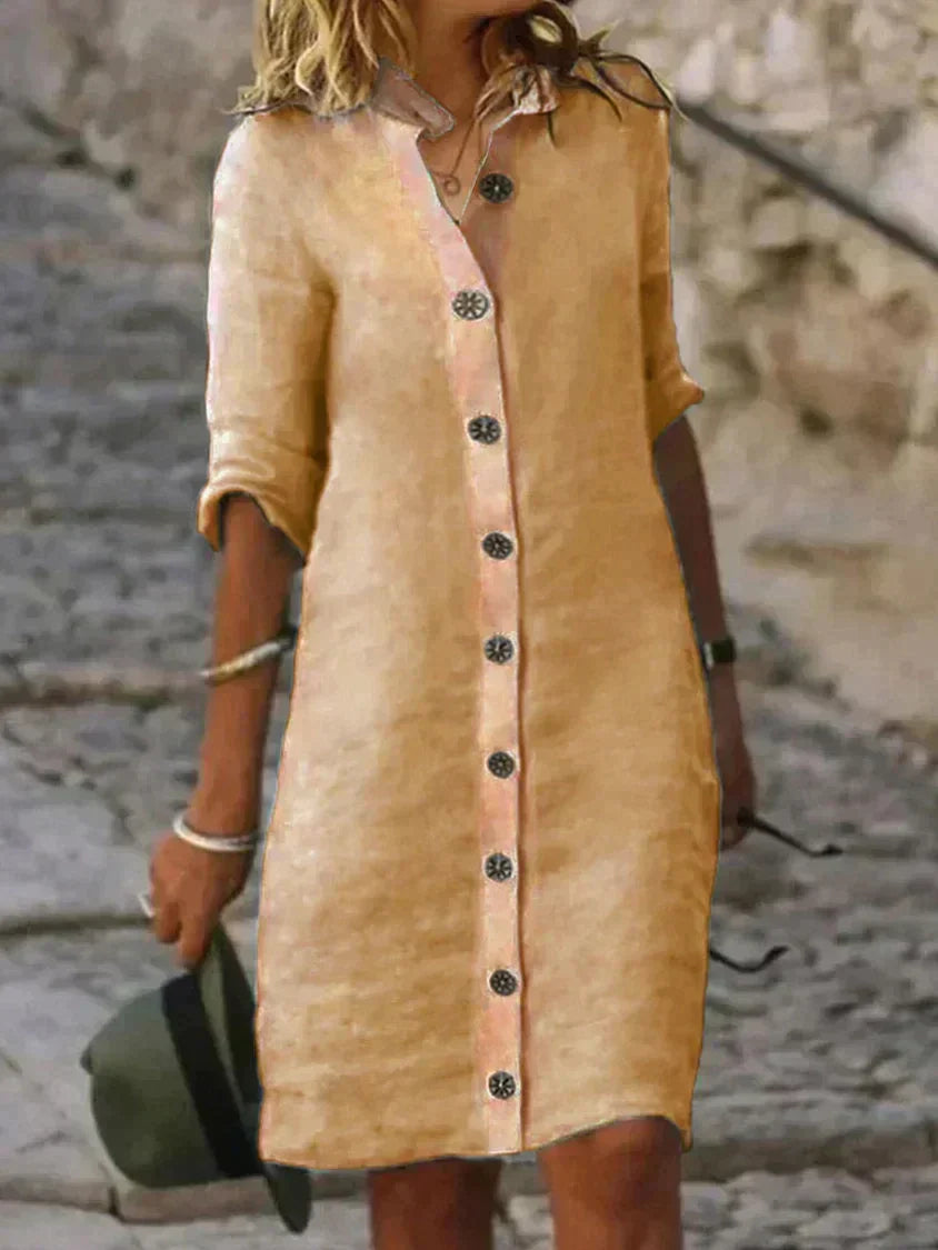 Bellatrix | Shirt Dress Button Down - Elle & Milo