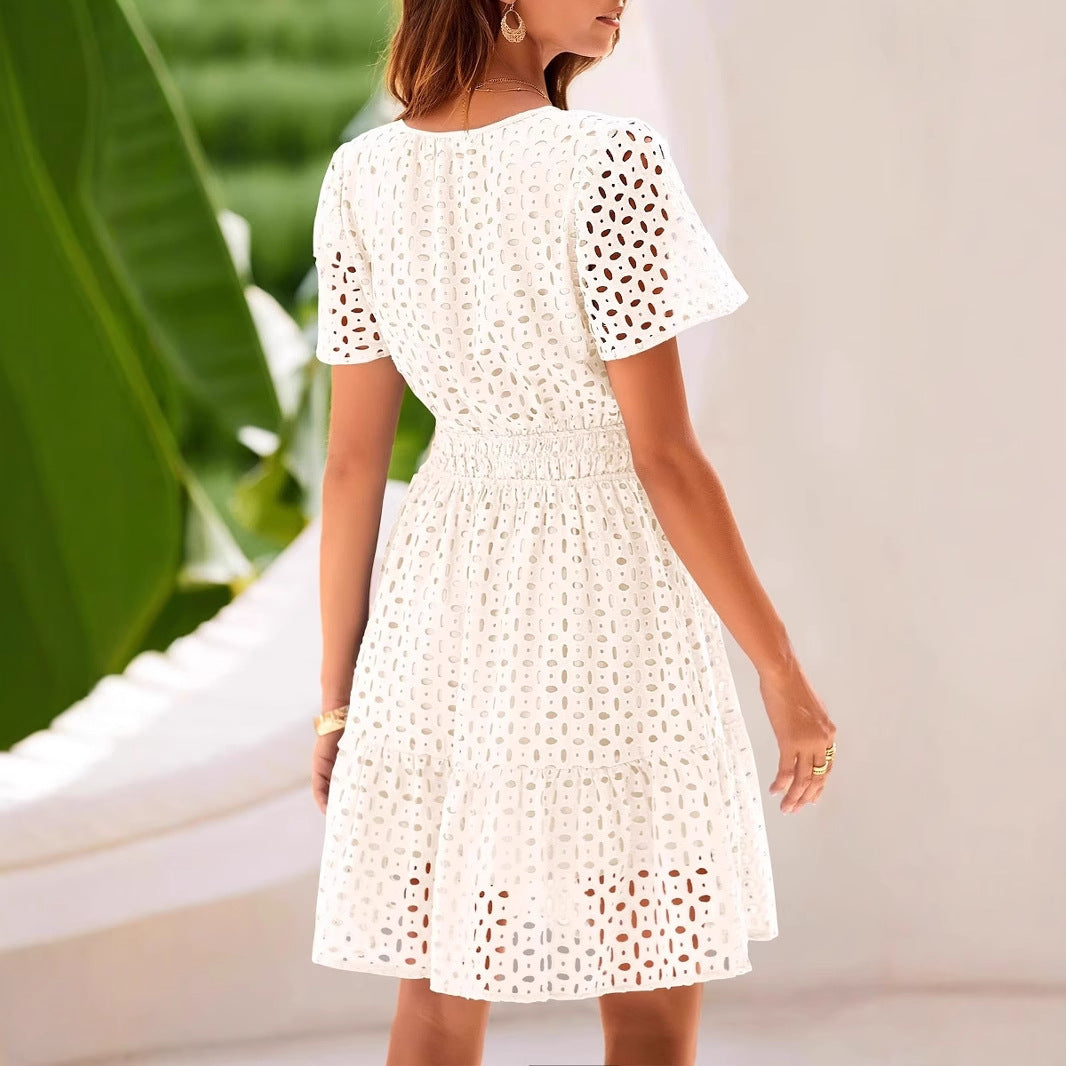 Elara | A-Line Dress Midi Length - Elle & Milo