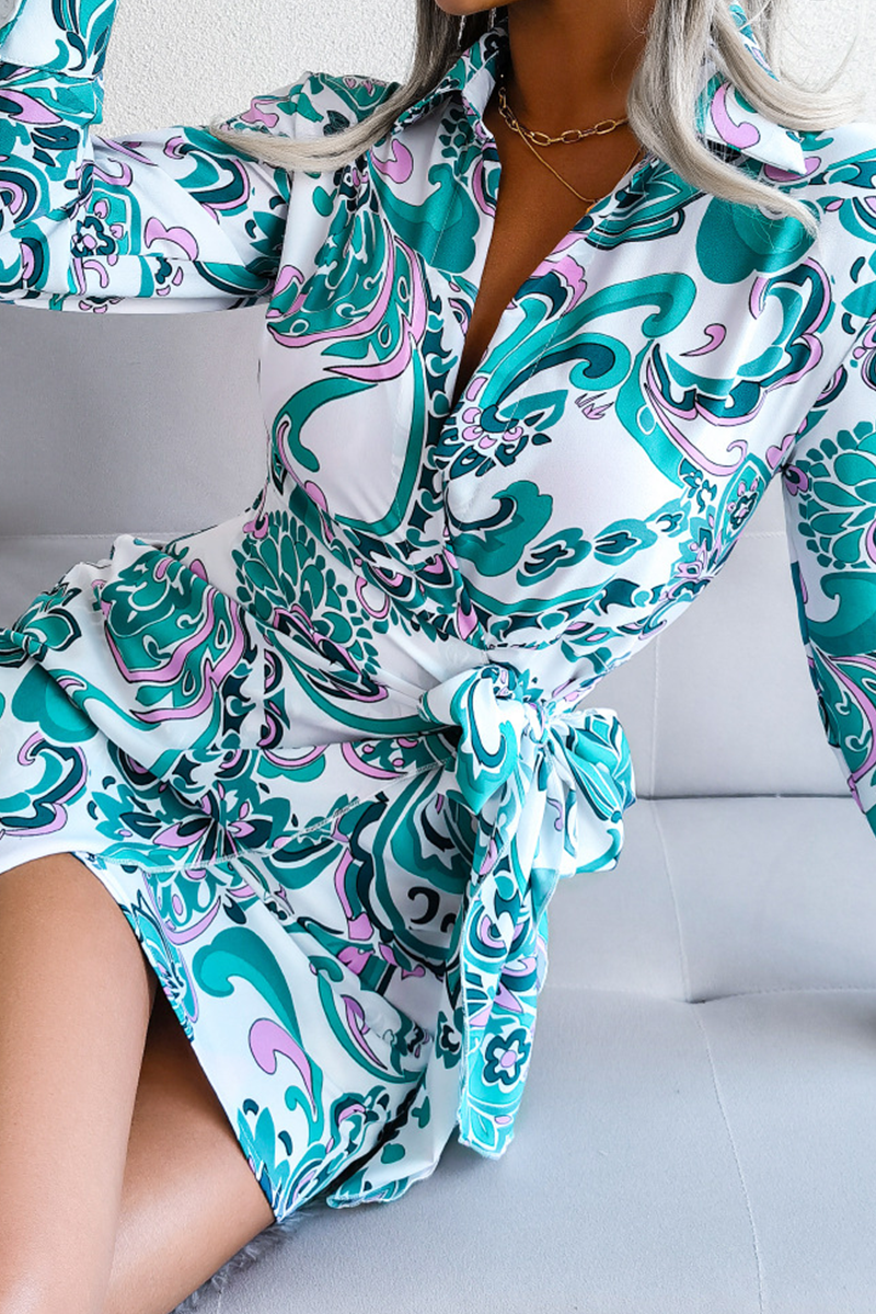 Mira | V-Neck Wrap Dress with Tie Waist - Elle & Milo