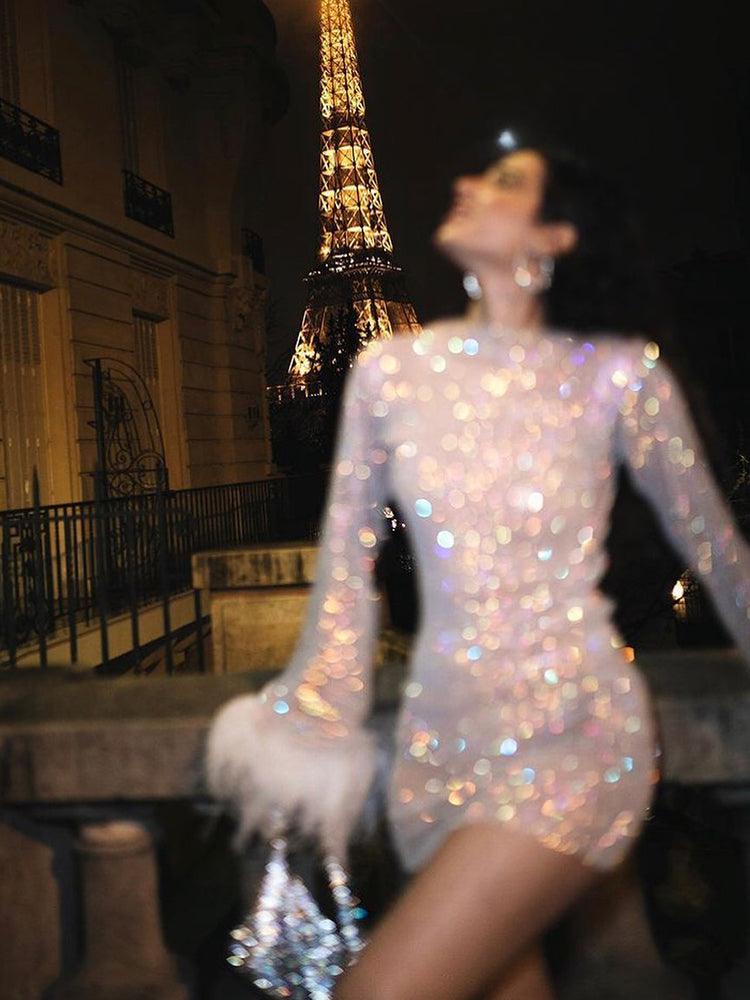 Moonlightia | Sequin Mini Dress - Elle & Milo