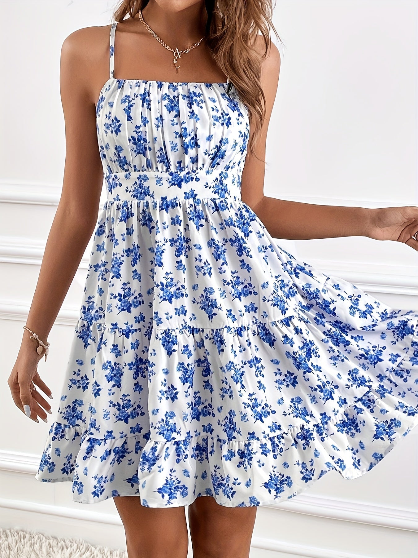 Nova | Sleeveless Sundress Floral Print - Elle & Milo