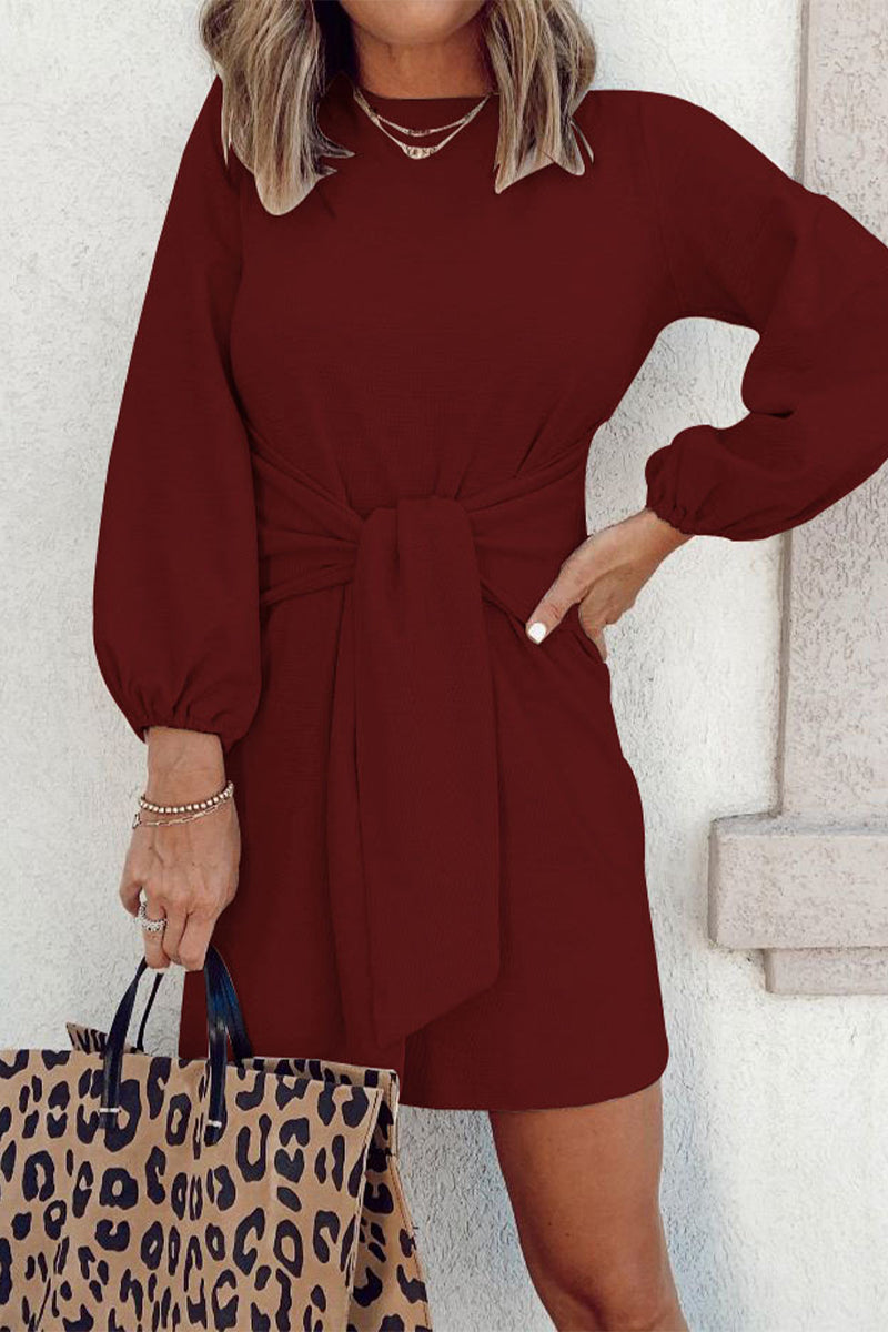Nova | Women's Mini Dress with Long Sleeve - Elle & Milo