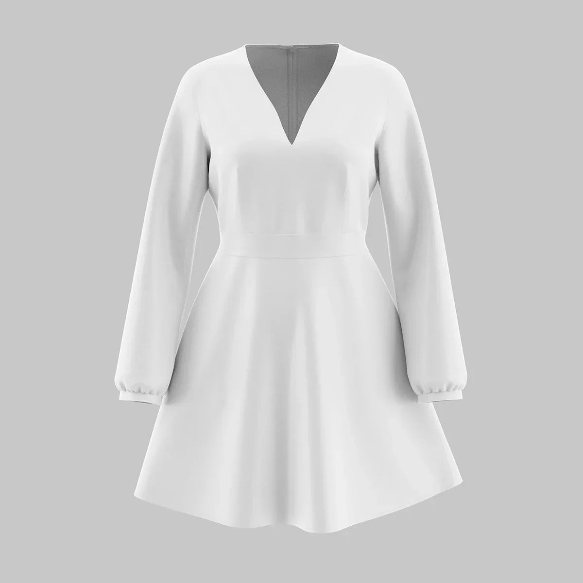 Nova | Satin Mini Dress with Deep V-Neck - Elle & Milo