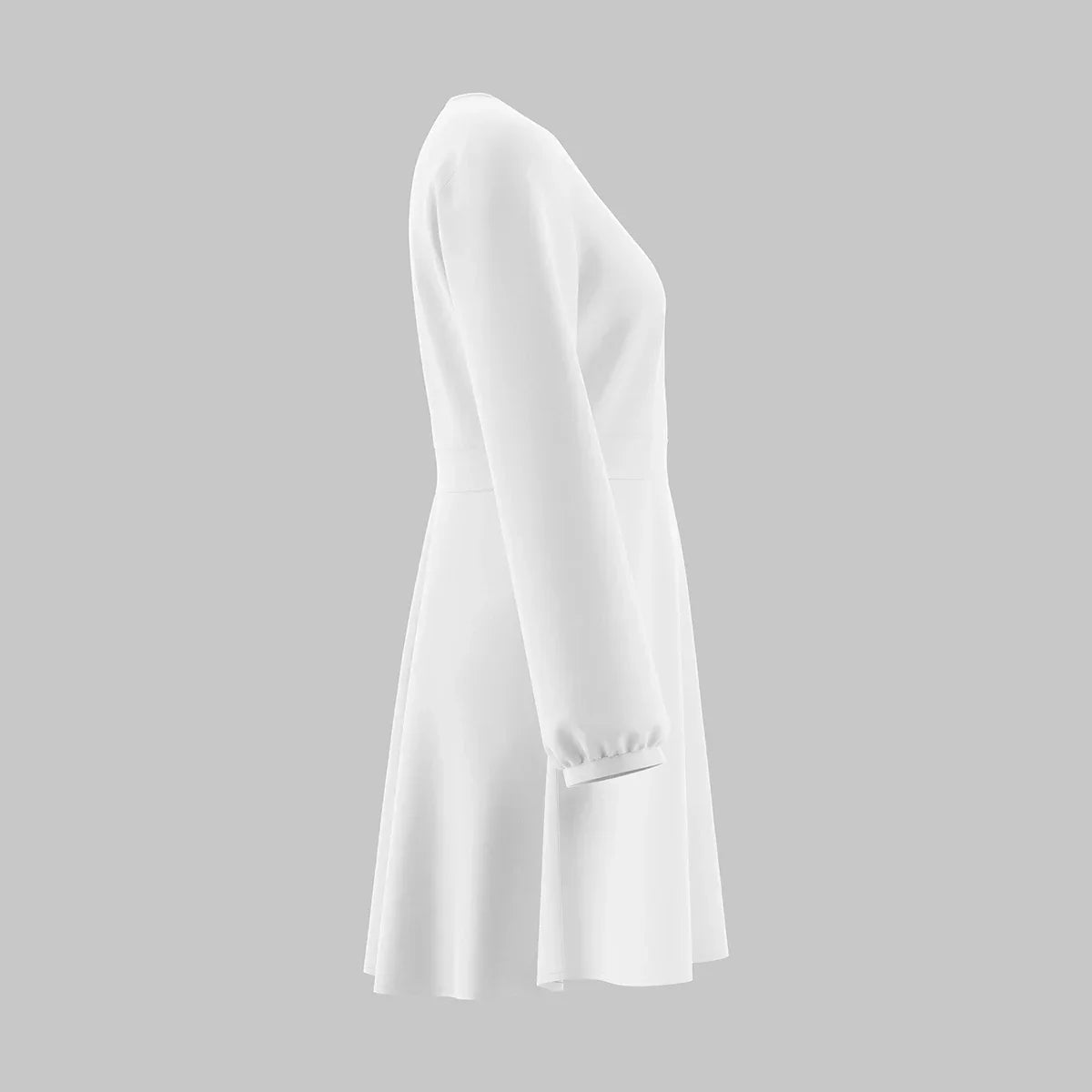 Nova | Satin Mini Dress with Deep V-Neck - Elle & Milo
