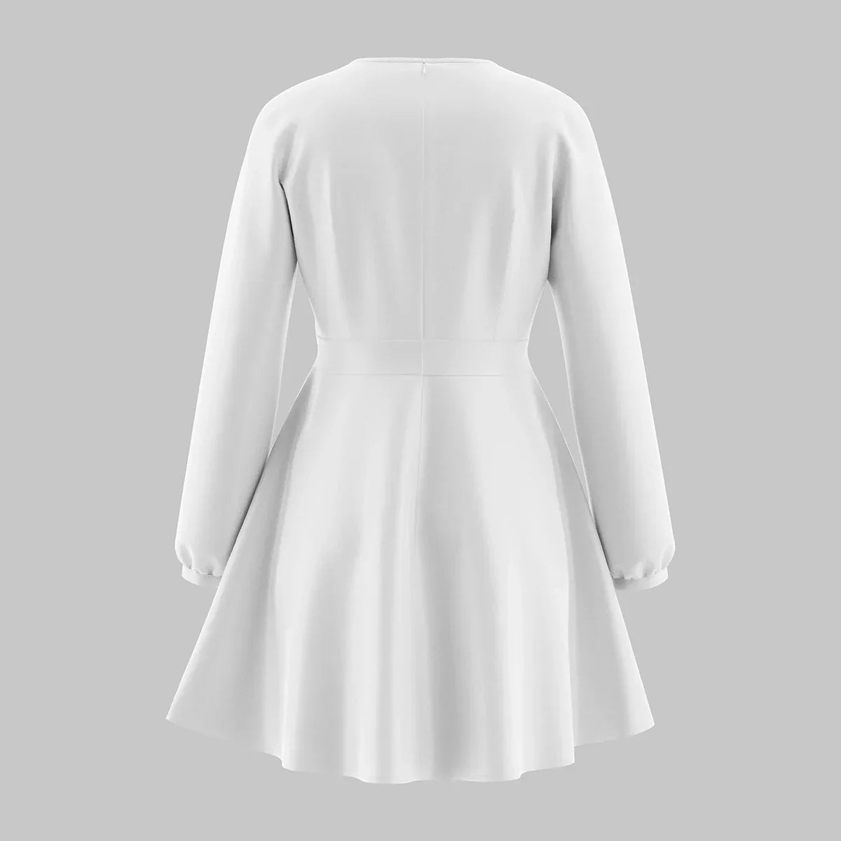 Nova | Satin Mini Dress with Deep V-Neck - Elle & Milo