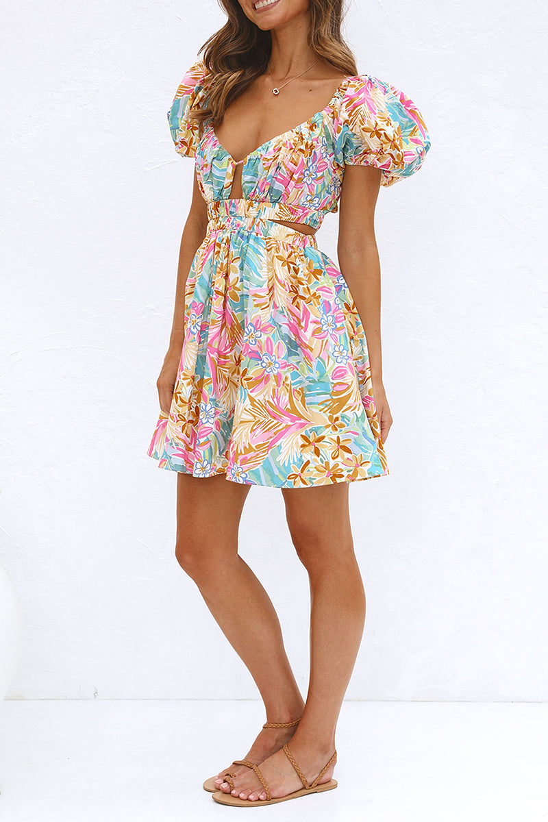 Nova | A-Line Dress Plunging Neckline - Elle & Milo