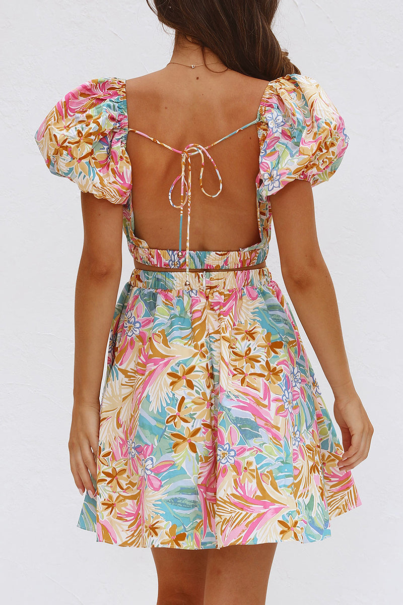 Nova | A-Line Dress Plunging Neckline - Elle & Milo