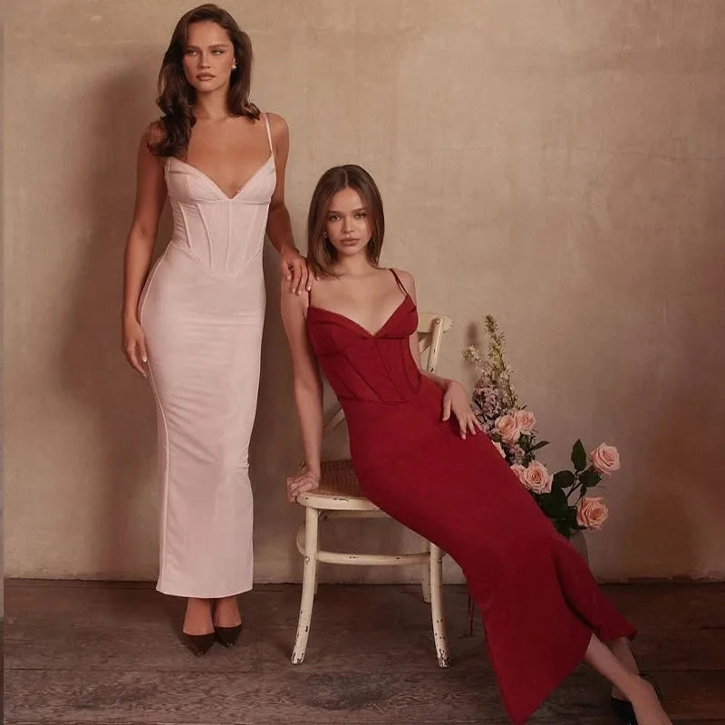 Nova | Bodycon Dress With Corset Bodice - Elle & Milo