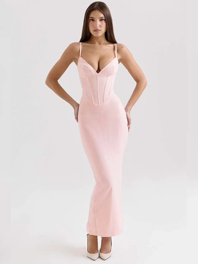 Nova | Bodycon Dress With Corset Bodice - Elle & Milo