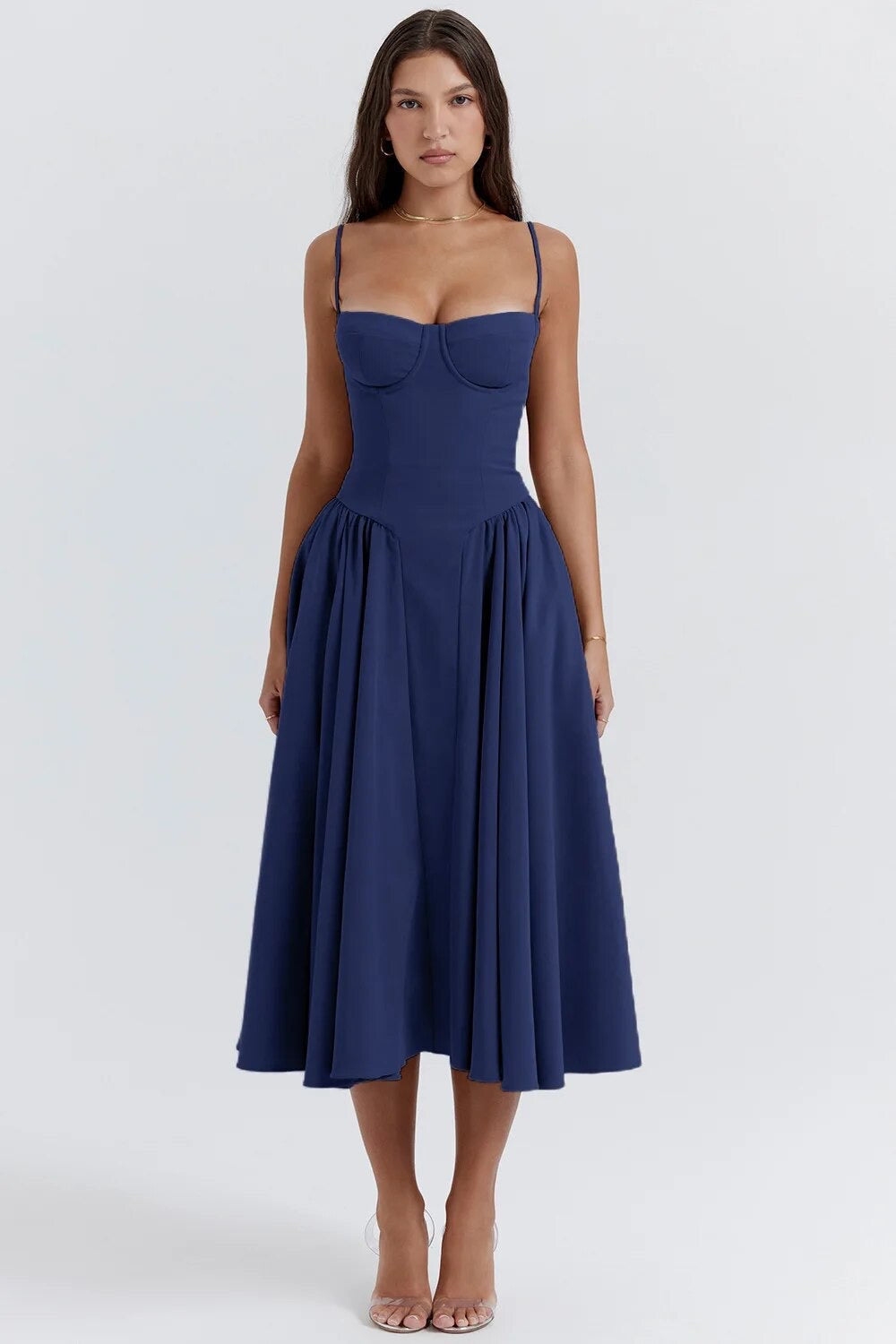 Nova | Corset Dress Sweetheart Neckline - Elle & Milo