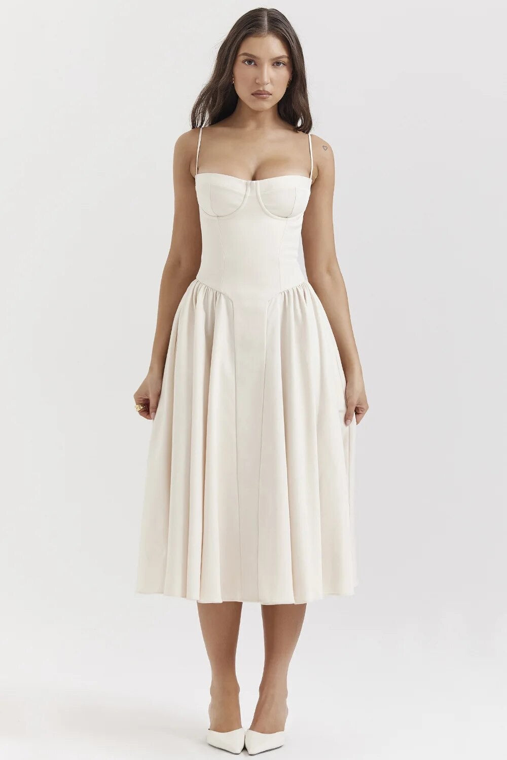 Nova | Corset Dress Sweetheart Neckline - Elle & Milo