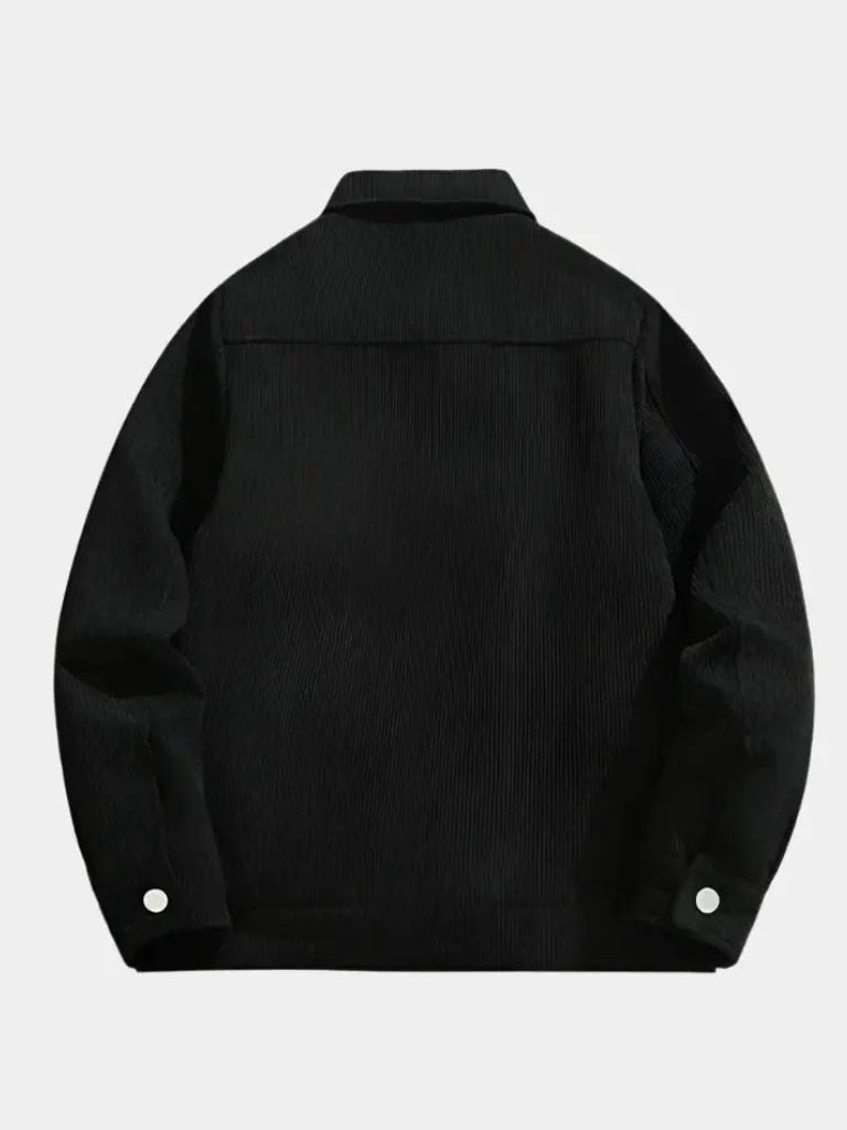 Minimalist Corduroy Sherpa Jacket for Men
